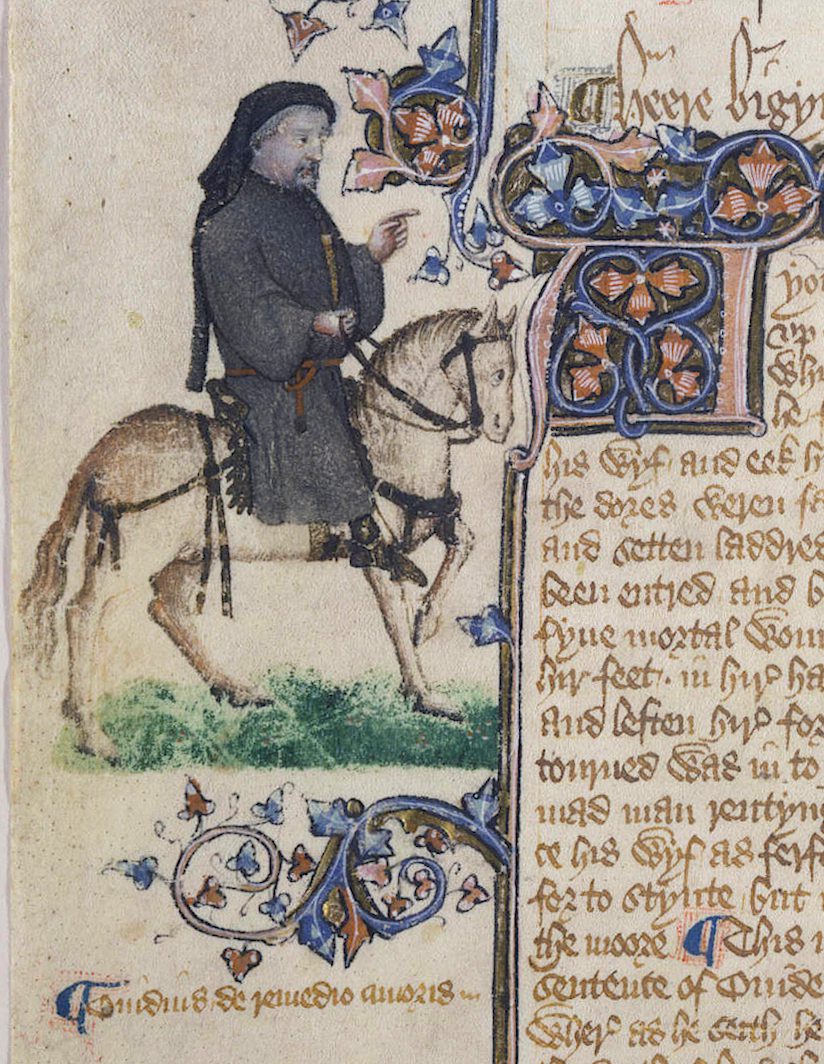 Geoffrey Chaucer in the Ellesmere Chaucer
